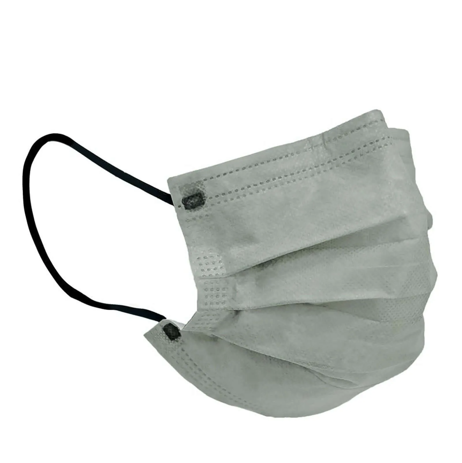 10 Pack Sage Green Disposable Face Mask Non Woven Mask with Ear Loop 3 Ply