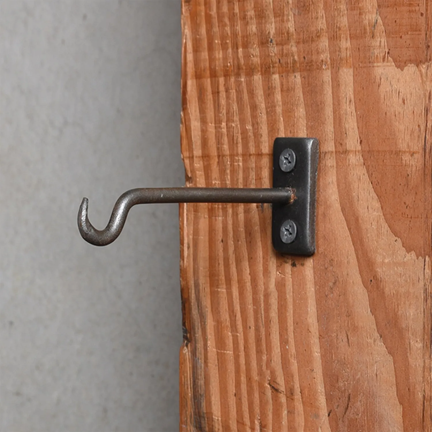 4" natural black steel Wall Hook