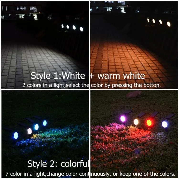 9-Bulb Solar LED Garden Lights - Adjustable & Waterproof Outdoor Illumination