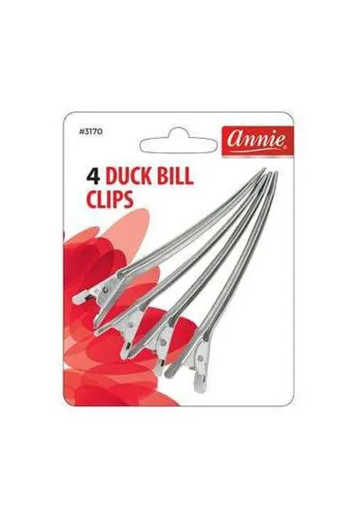 Annie Metal Duck Bill Clips 4 CT #3170