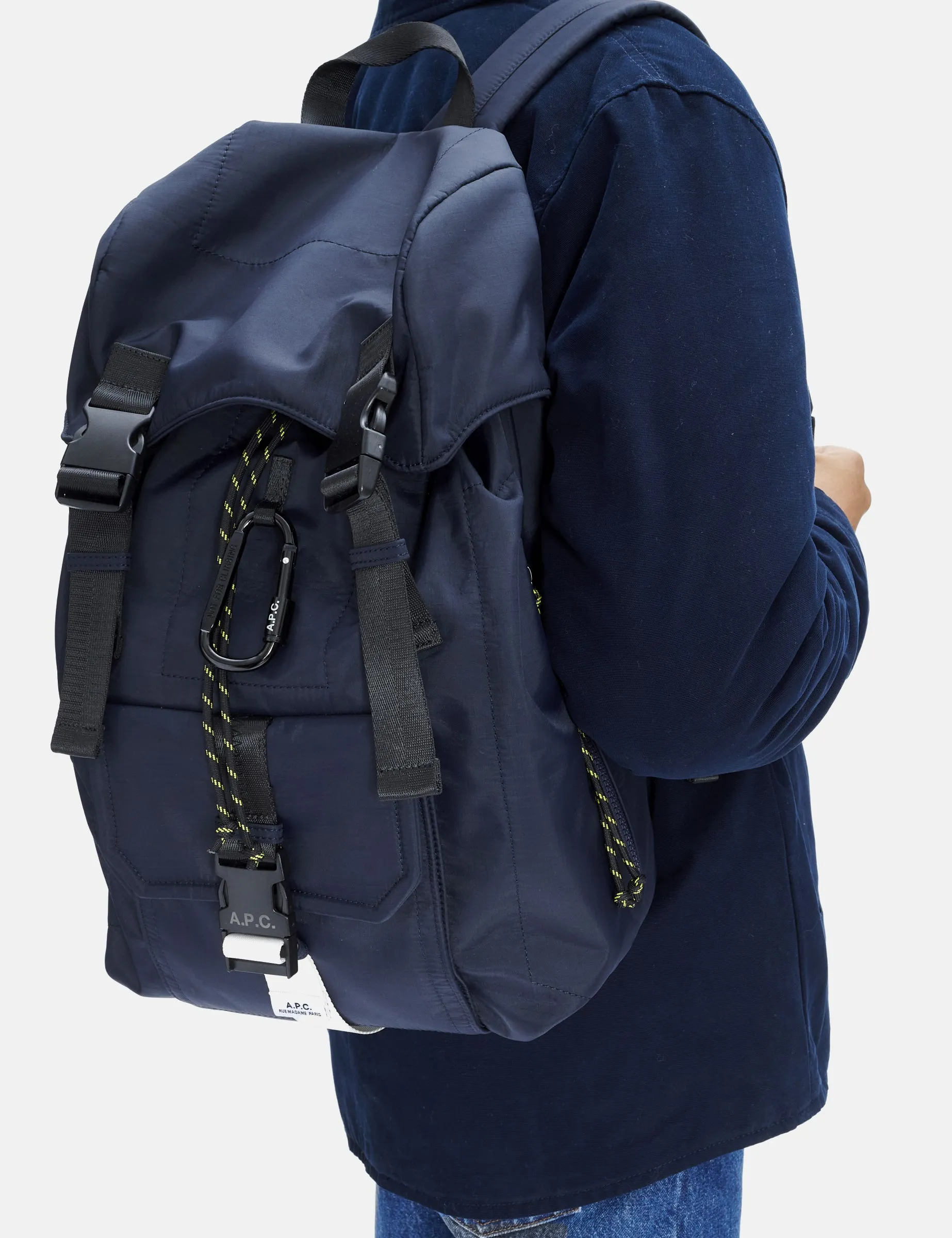 A.P.C. Trek Backpack (Ripstop) - Dark Navy Blue