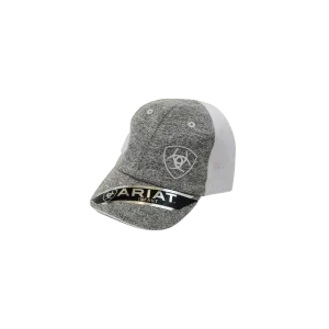 Ariat M&F Kid's Grey Embroidered Logo Mesh Cap