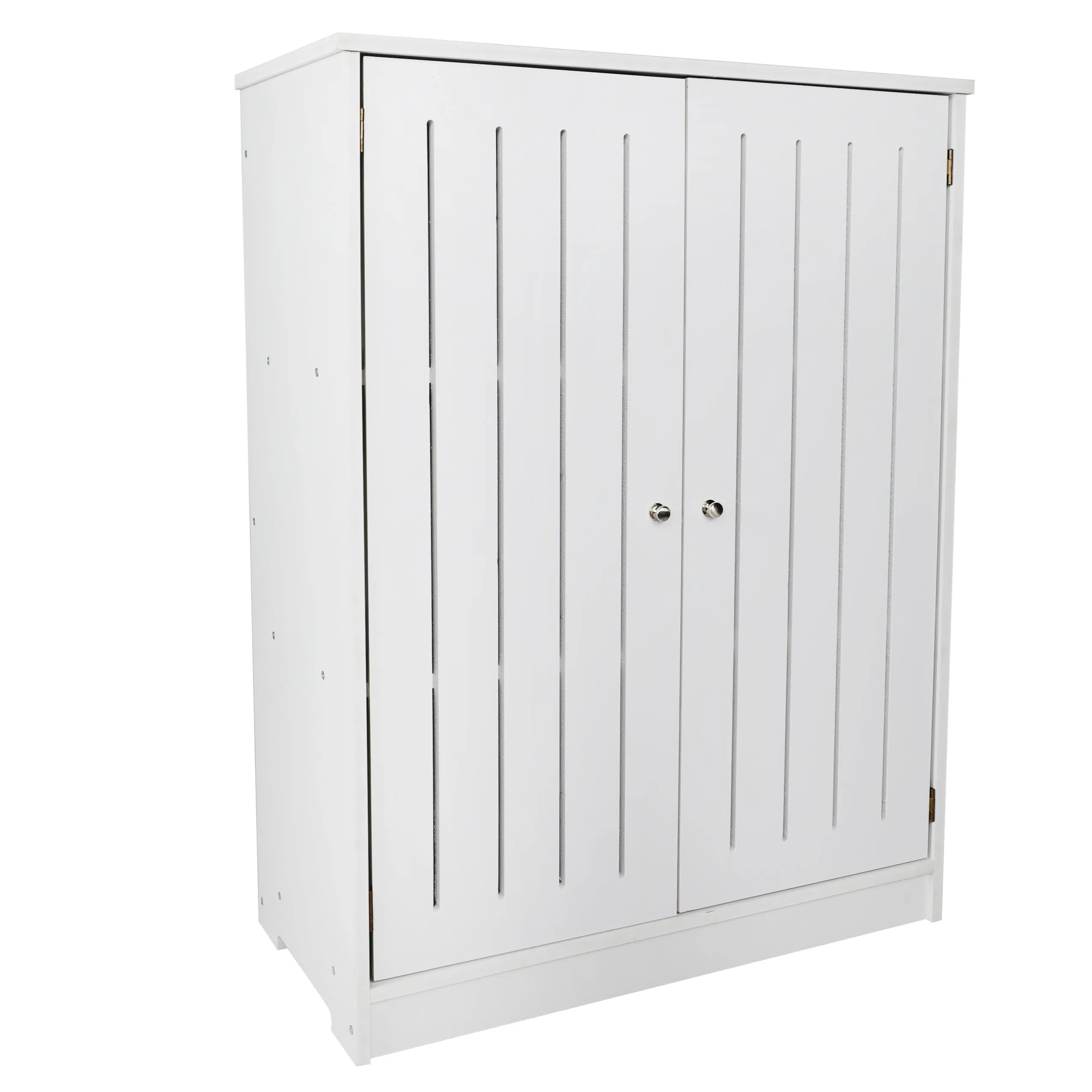 Bathroom PVC Freestanding Storage Cabinet With Handle Doors By Miza