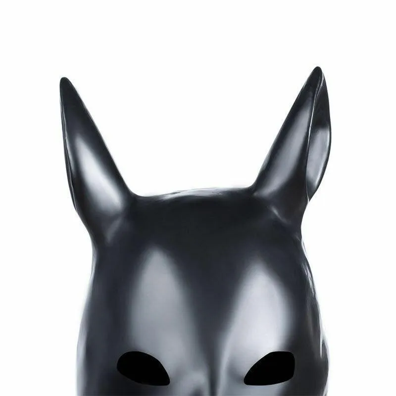 BLACK BDSM HORSE MASK