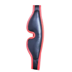 Blindfold Black/Red Padded PVC