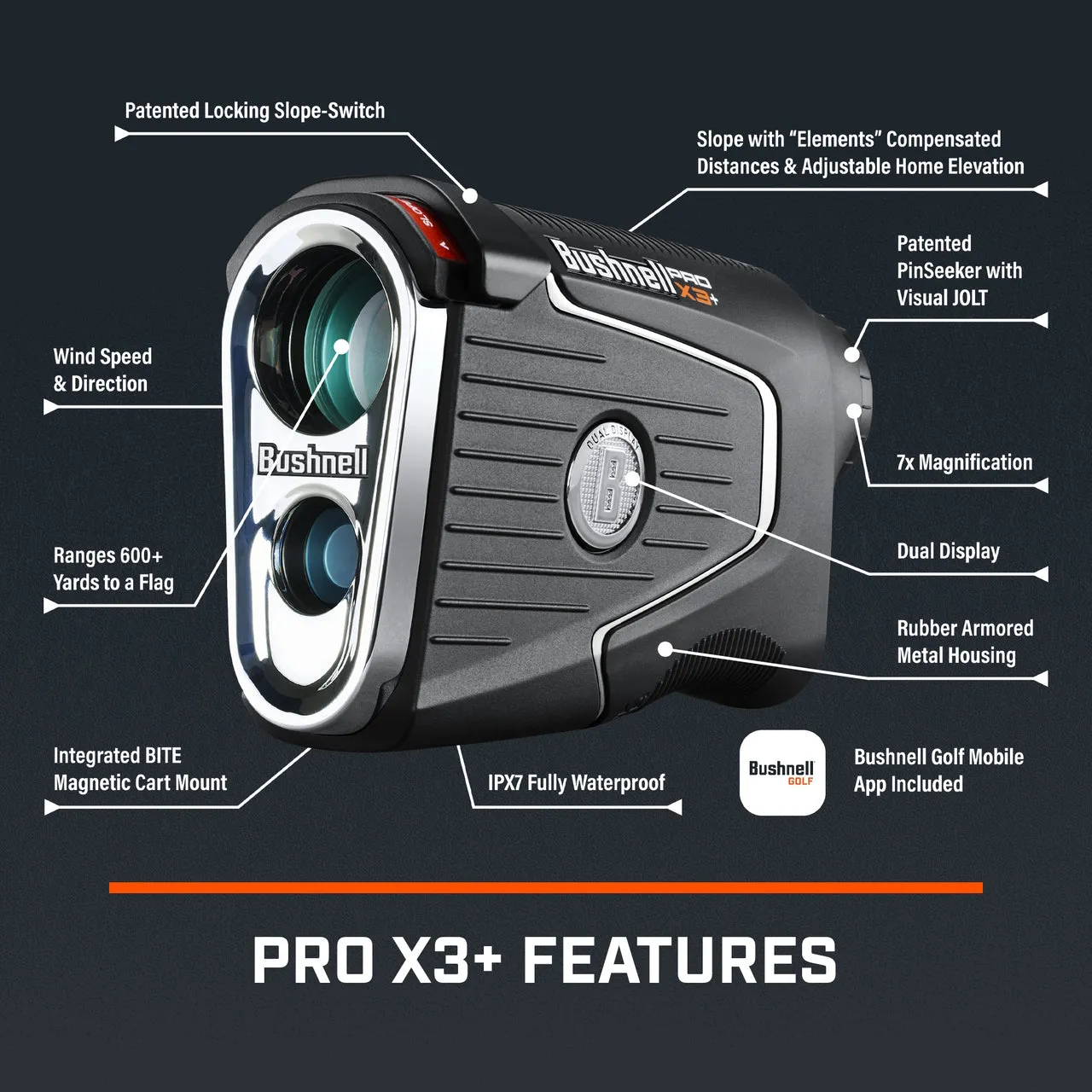 Bushnell Pro X3  Laser Rangefinder