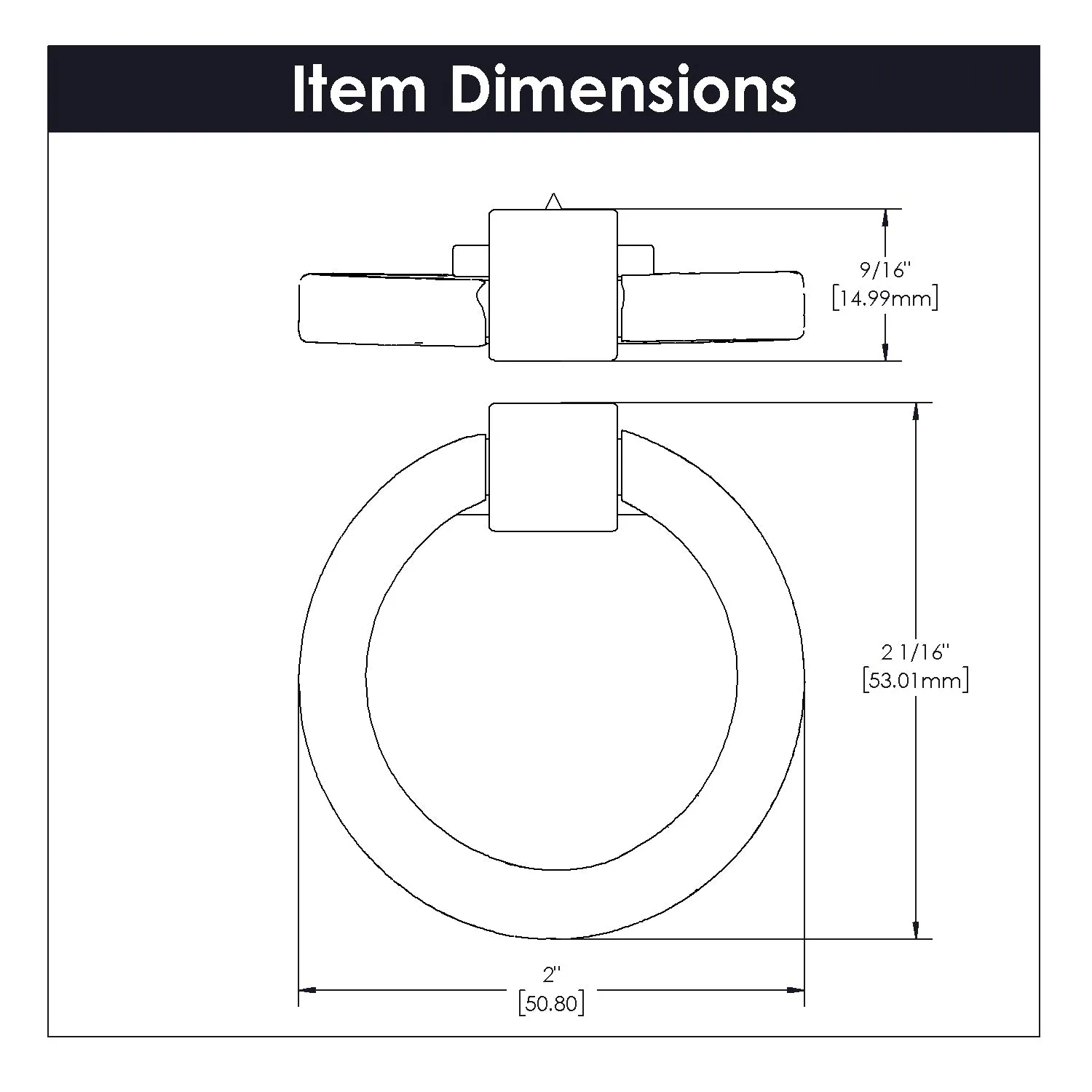 Camarilla Ring Pull, 2-1/8" - CTG4403