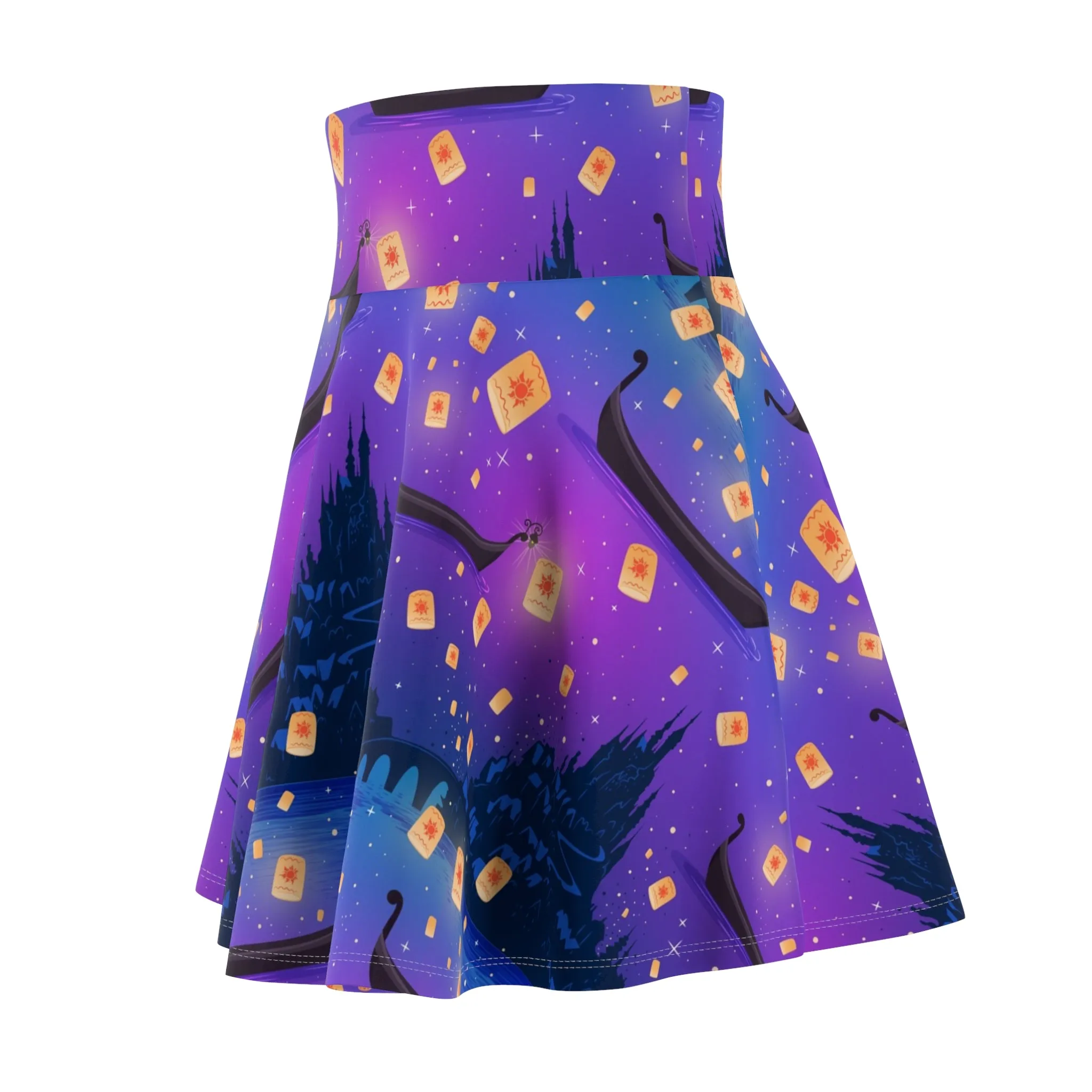 Disney Tangled Rapunzel Flying Lanterns Women's Skater Skirt