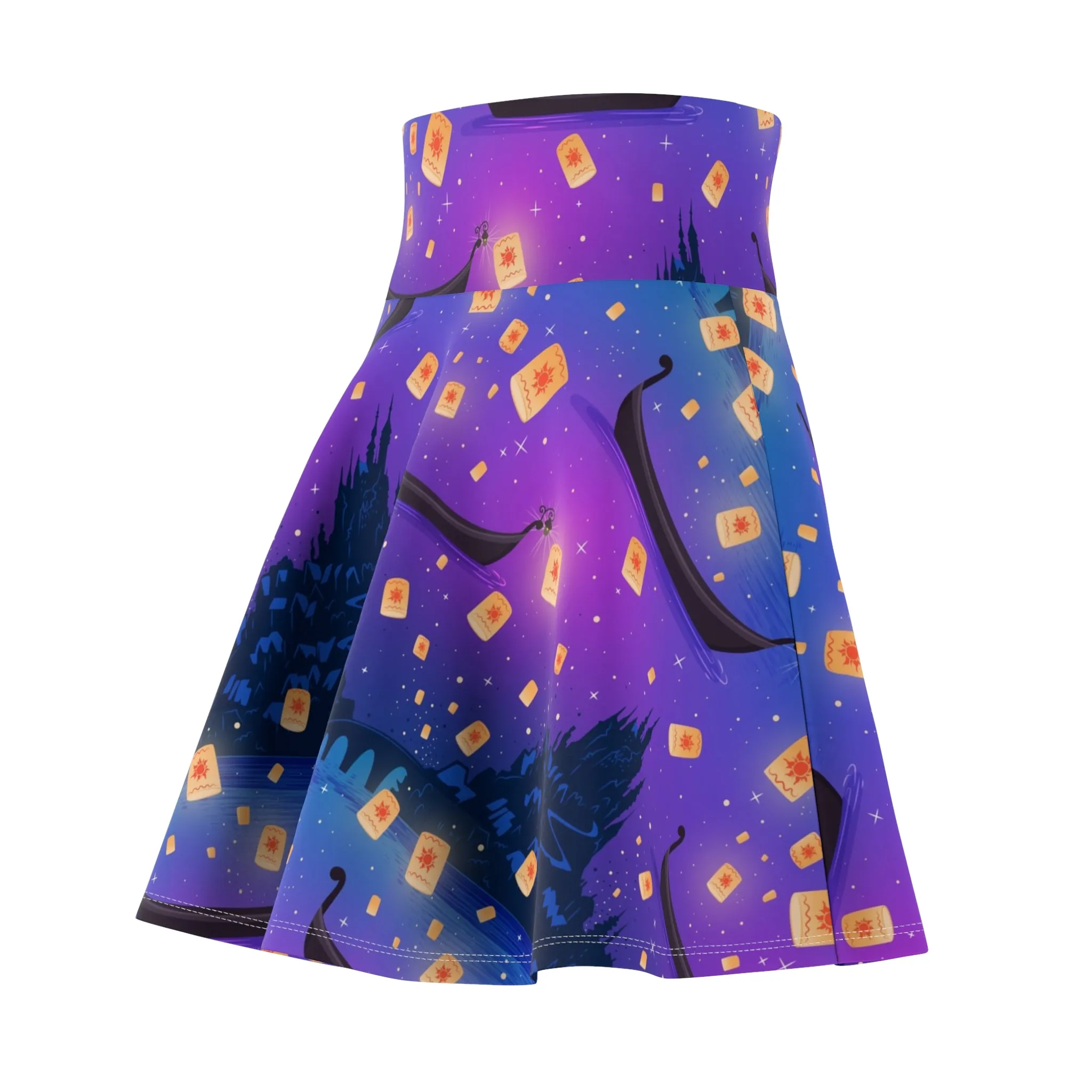 Disney Tangled Rapunzel Flying Lanterns Women's Skater Skirt