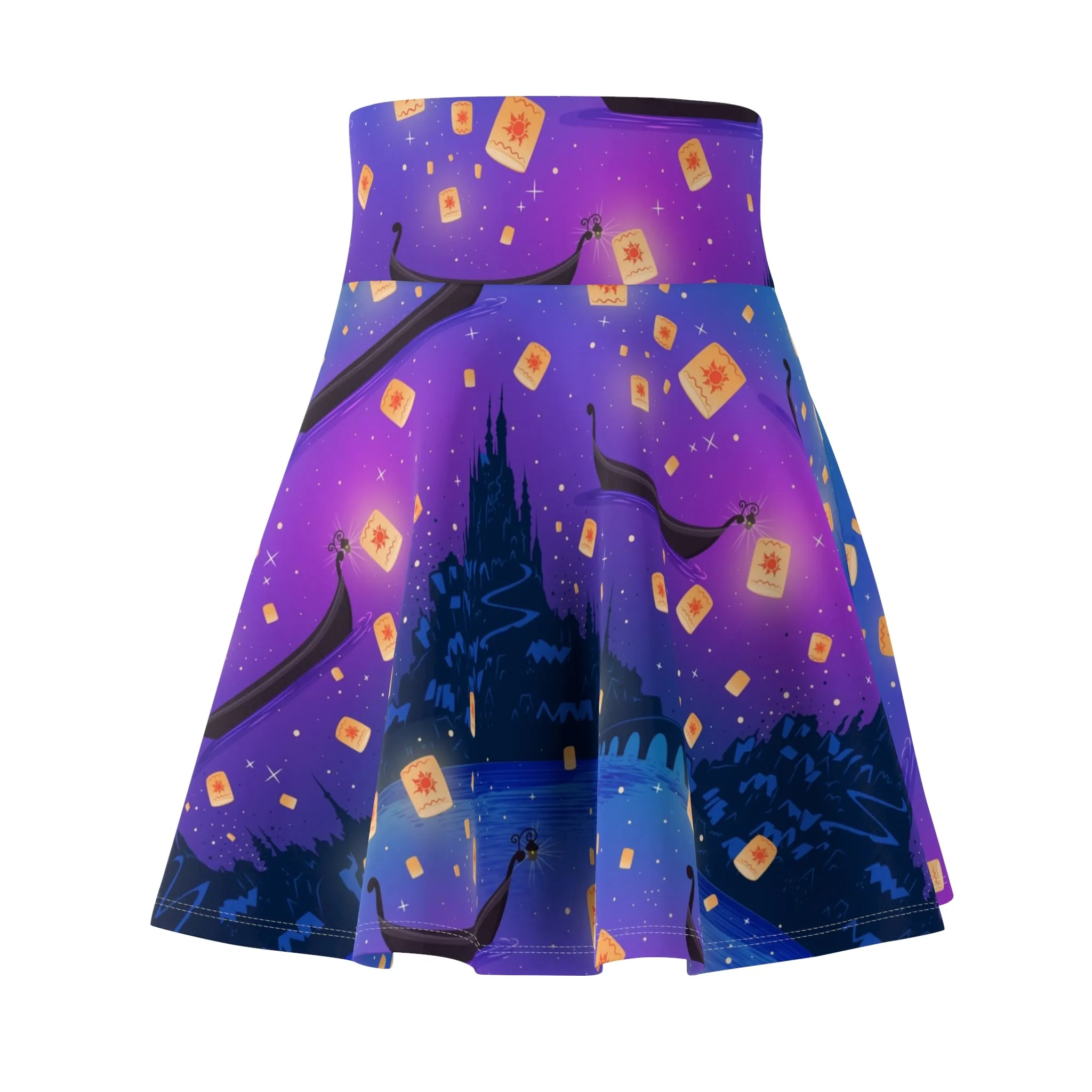 Disney Tangled Rapunzel Flying Lanterns Women's Skater Skirt