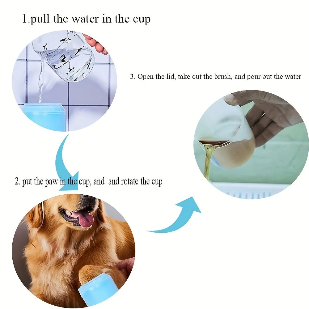 Easy Clean Portable Pet Paw Washer  Ideal Cleaning Solution