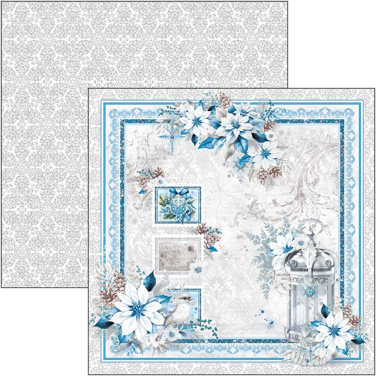 Elegance of Blue Paper Pad 12"x12" 12/Pkg