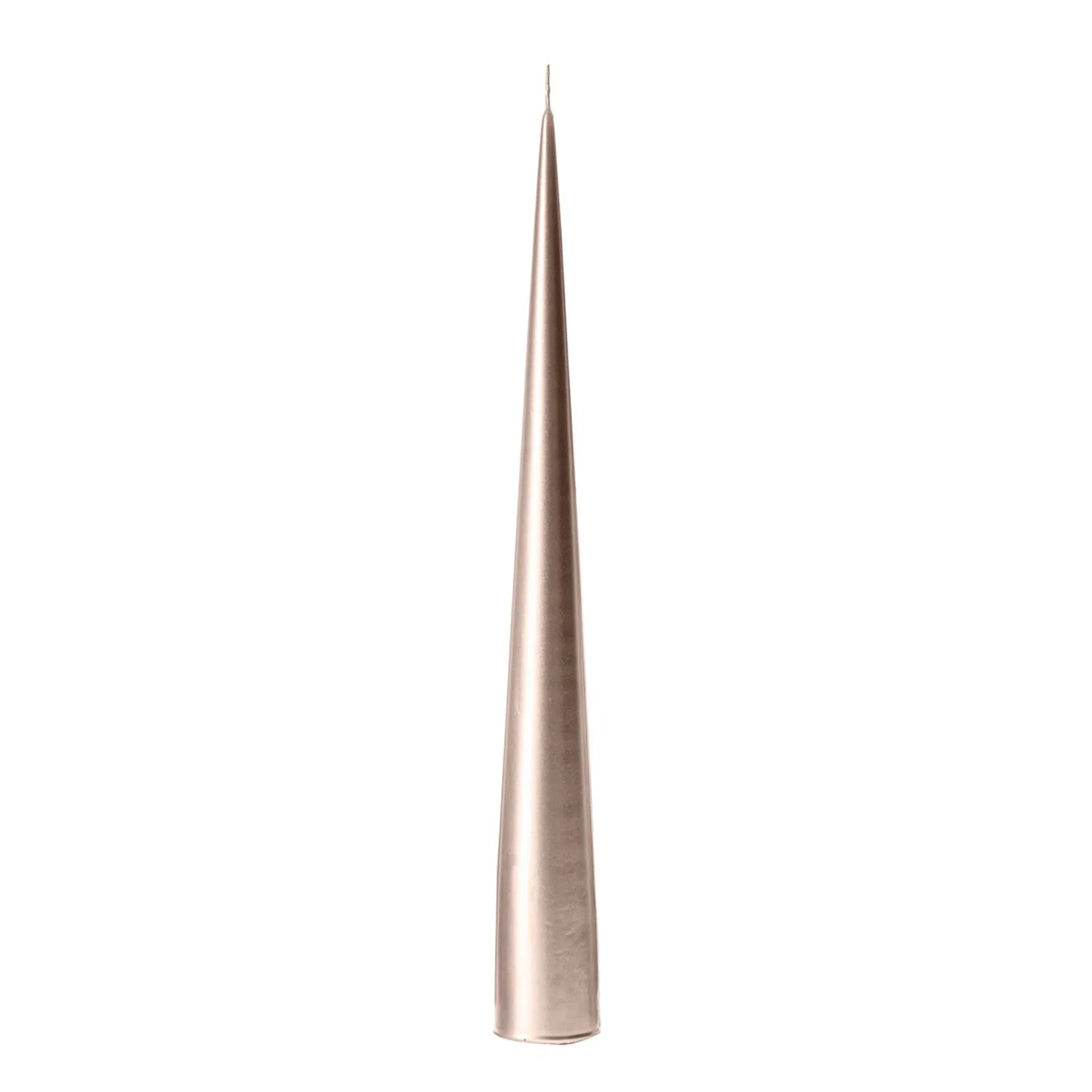 ester & erik | cone candle gift box | set of 2 | champagne metallic 37cm