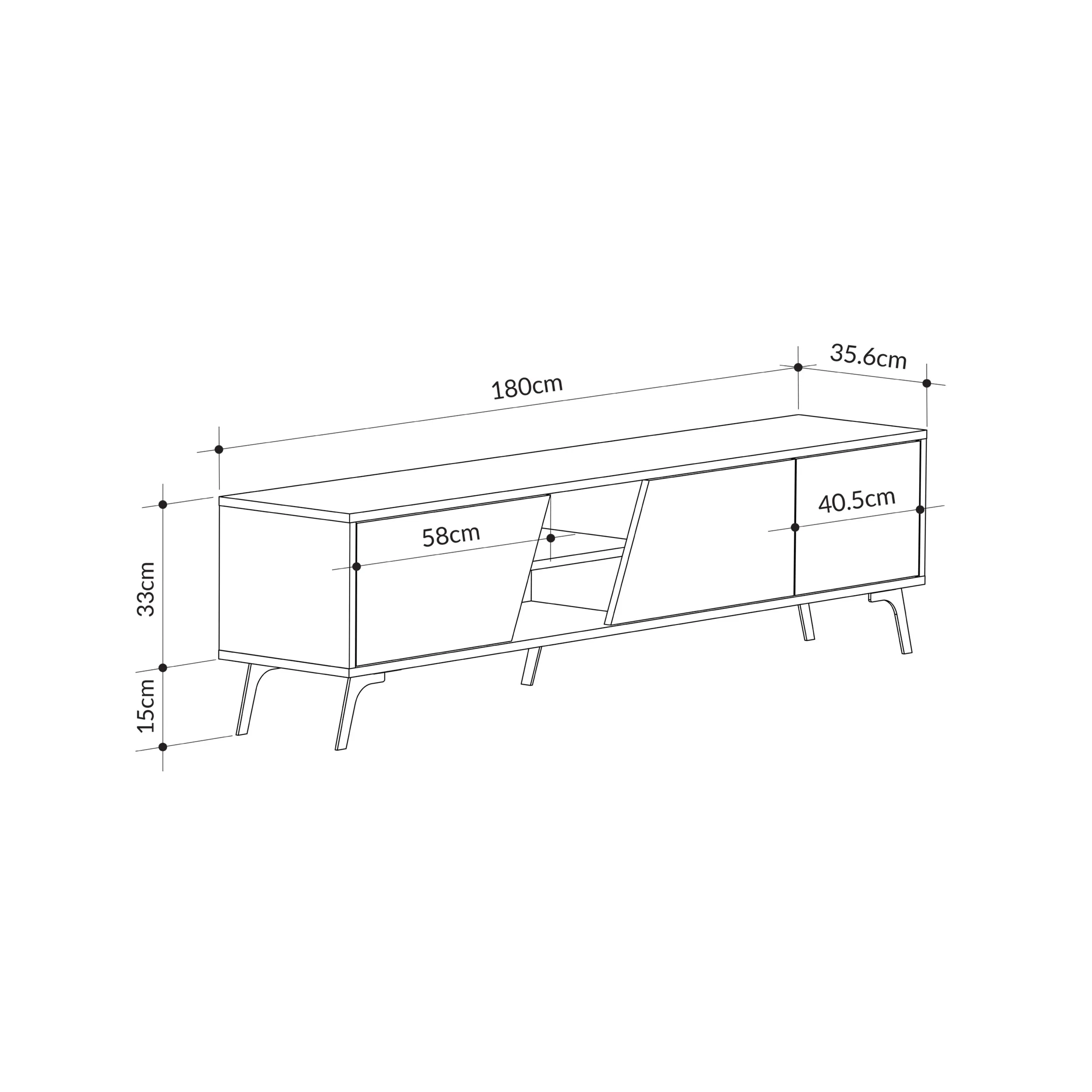 Fiona Modern Tv Stand 180cm