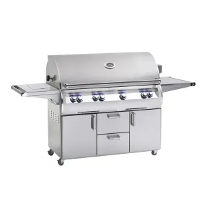 Fire Magic Echelon Diamond E1060s 48" A Series Freestanding Gas Grill With Rotisserie, Infrared Burner, Single Side Burner & Analog Thermometer, Propane - E1060S-8LAP-62