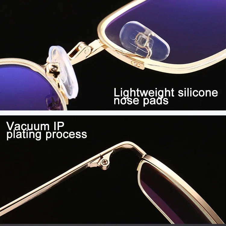 Folding Anti Blue-ray Presbyopic Reading Glasses with Case & Cleaning Cloth,