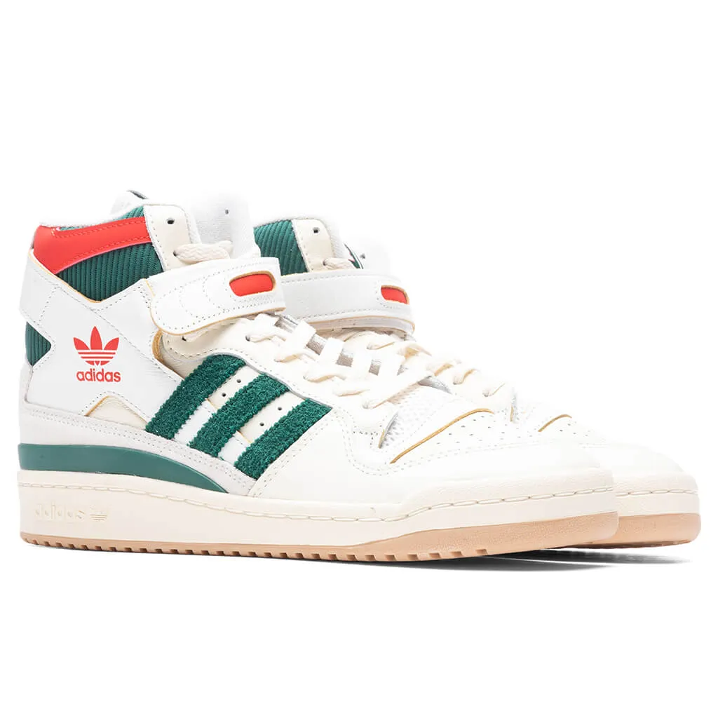 Forum 84 High - Core White/Core Green/Red