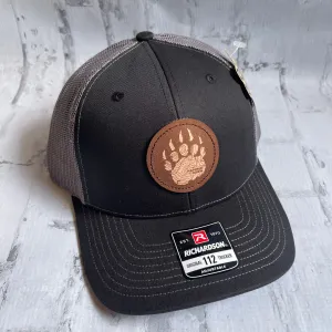 Hammer Down "Bear Claw Topo" Hat - Black with Leather Patch