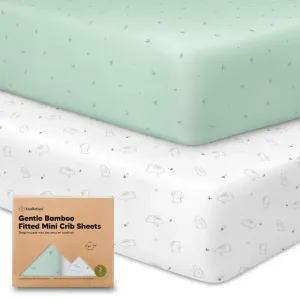 Isla Fitted Mini Crib Sheets (Bunnies)