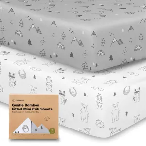 Isla Fitted Mini Crib Sheets (Woodland)