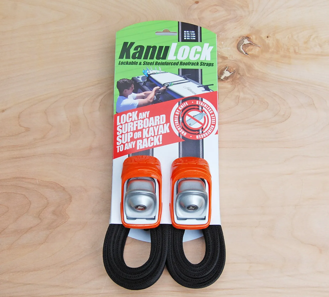 Kanu Lock and straps 11 ft.