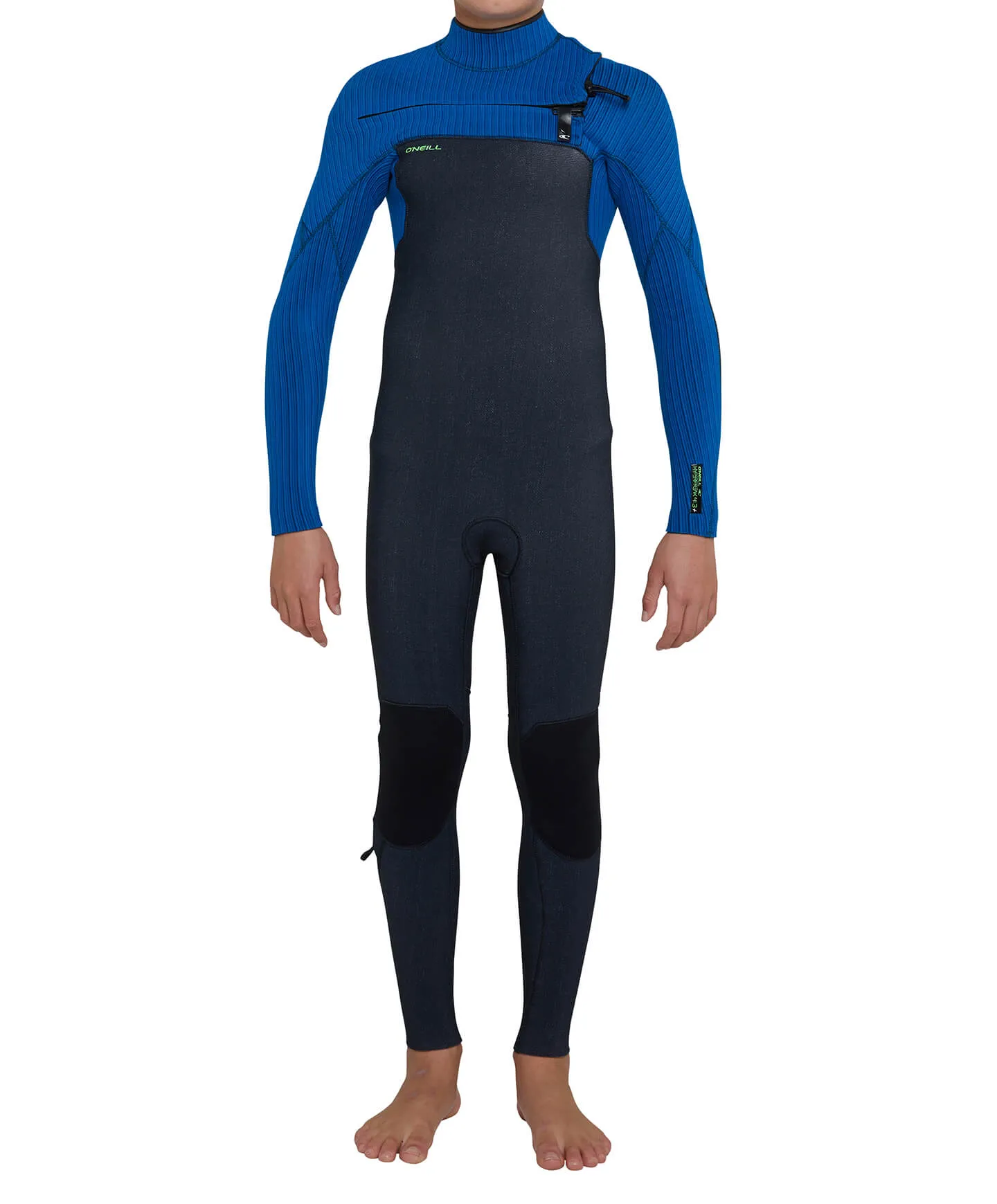 Kids HyperFreak 3/2  Steamer Chest Zip Wetsuit - Acid/Ultrablue