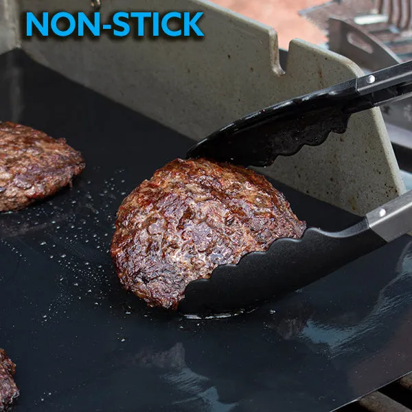 KONA Best BBQ Grill Mats - Heavy Duty 600 Degree Non-Stick Grilling Mats - 7 Year Guarantee (Set of 2)