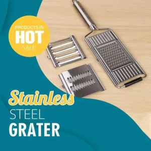 Multifunctional stainless steel grater