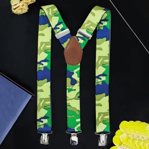 Peluche Army Print Suspender For Men