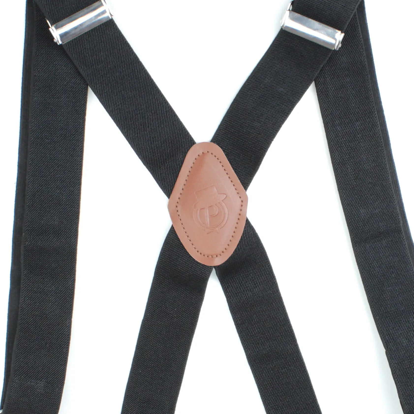 Peluche Novelist Charmer Black & Brown 8 Clips Suspender