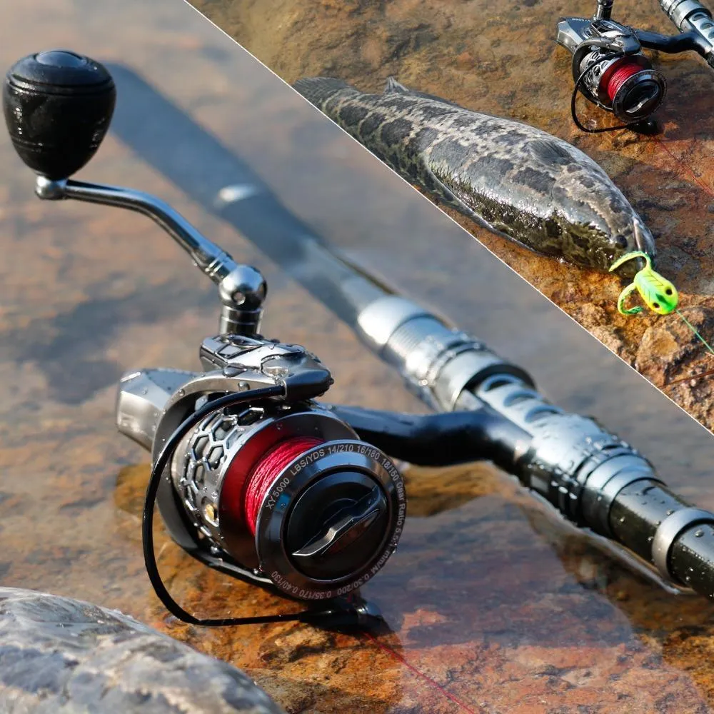 Portable Telescopic Carbon Fiber Spinning Rod Reel Combo