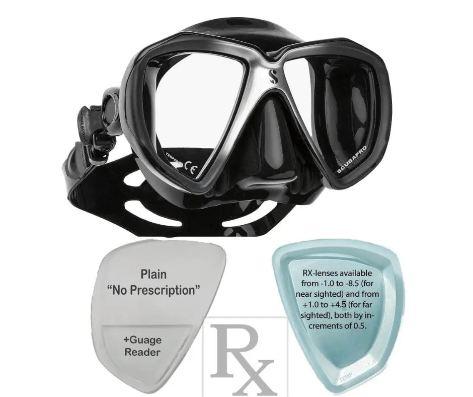 Prescription ScubaPro Spectra Dive Mask for Scuba Diving Snorkeling