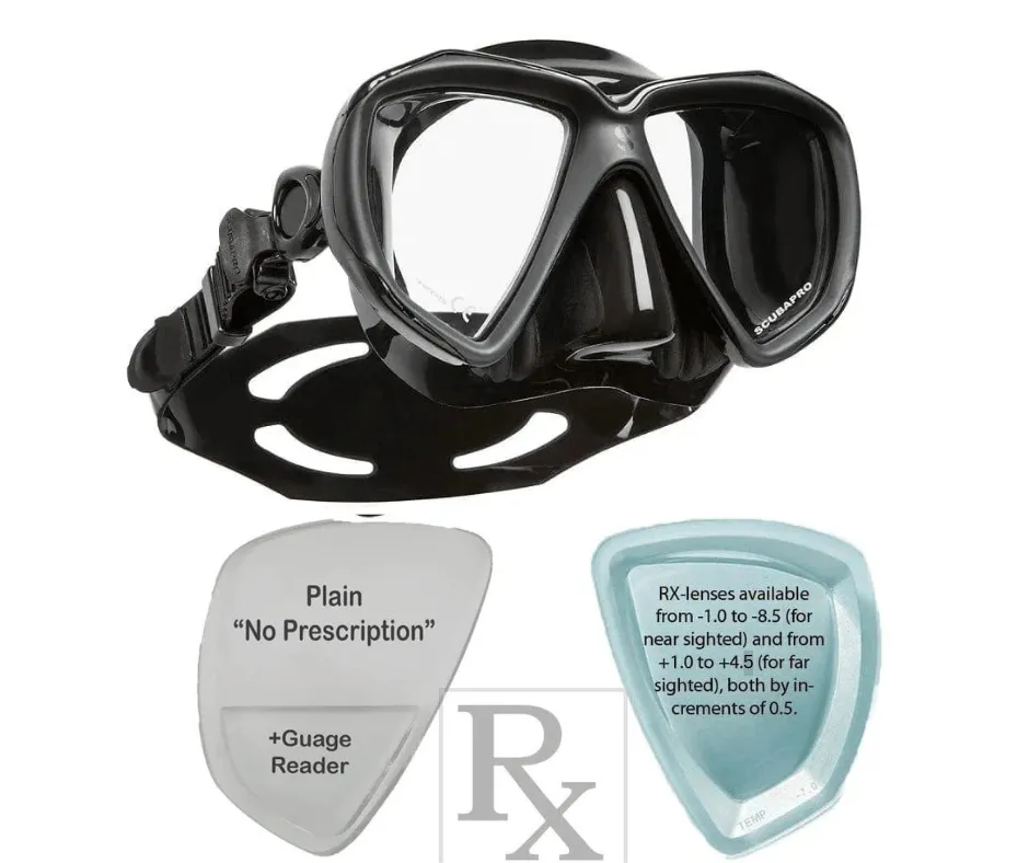 Prescription ScubaPro Spectra Dive Mask for Scuba Diving Snorkeling