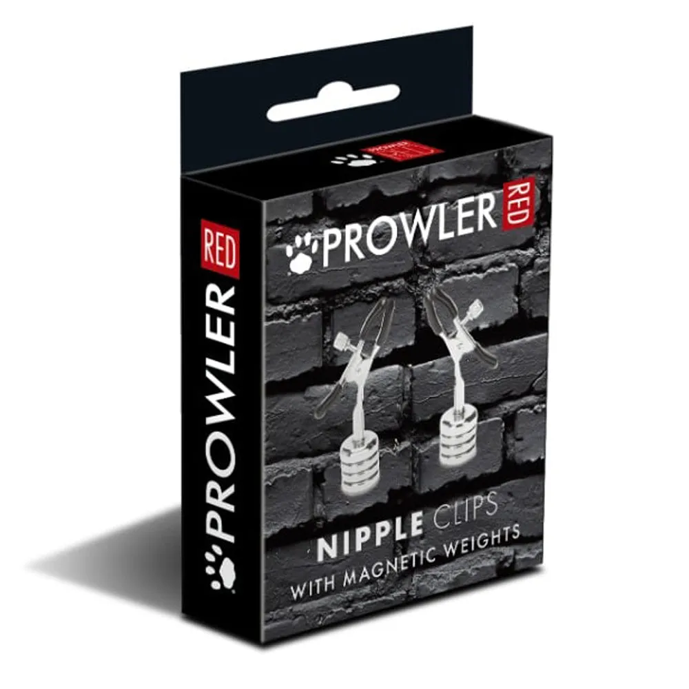 Prowler RED Nipple Clips With Magnetic Weights