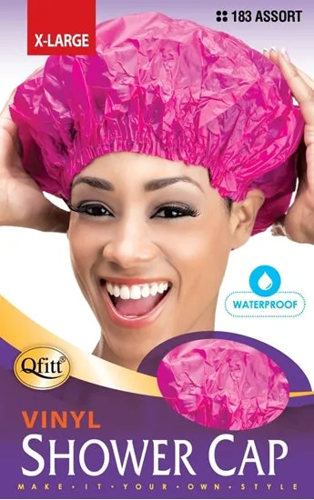 QFitt Vinyl Shower Cap