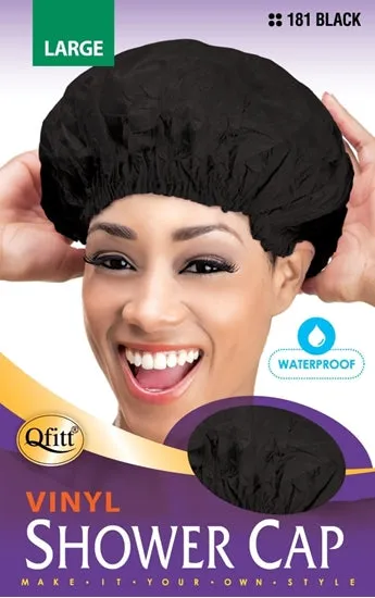 QFitt Vinyl Shower Cap