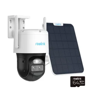 Reolink TrackMix 2K Cam with 6W Solar Panel & 64GB MicroSD Card