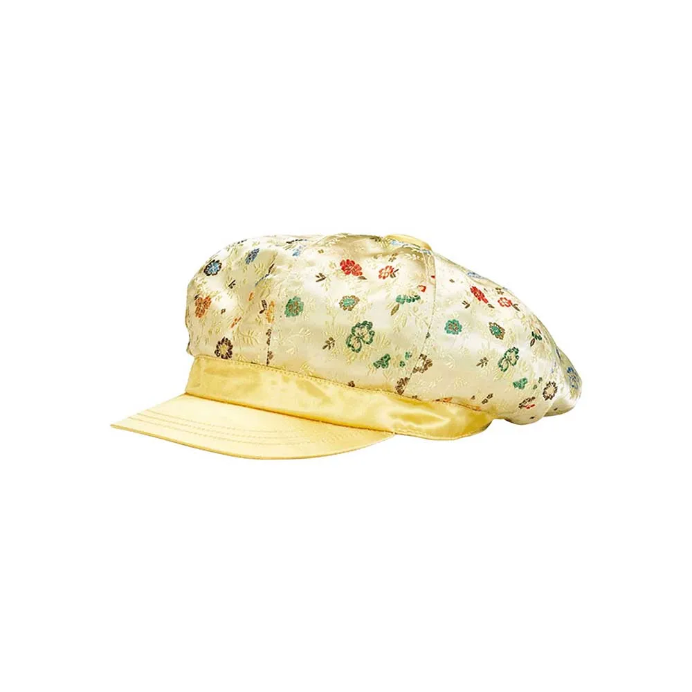 Satin Tapestry Newsboy Cap