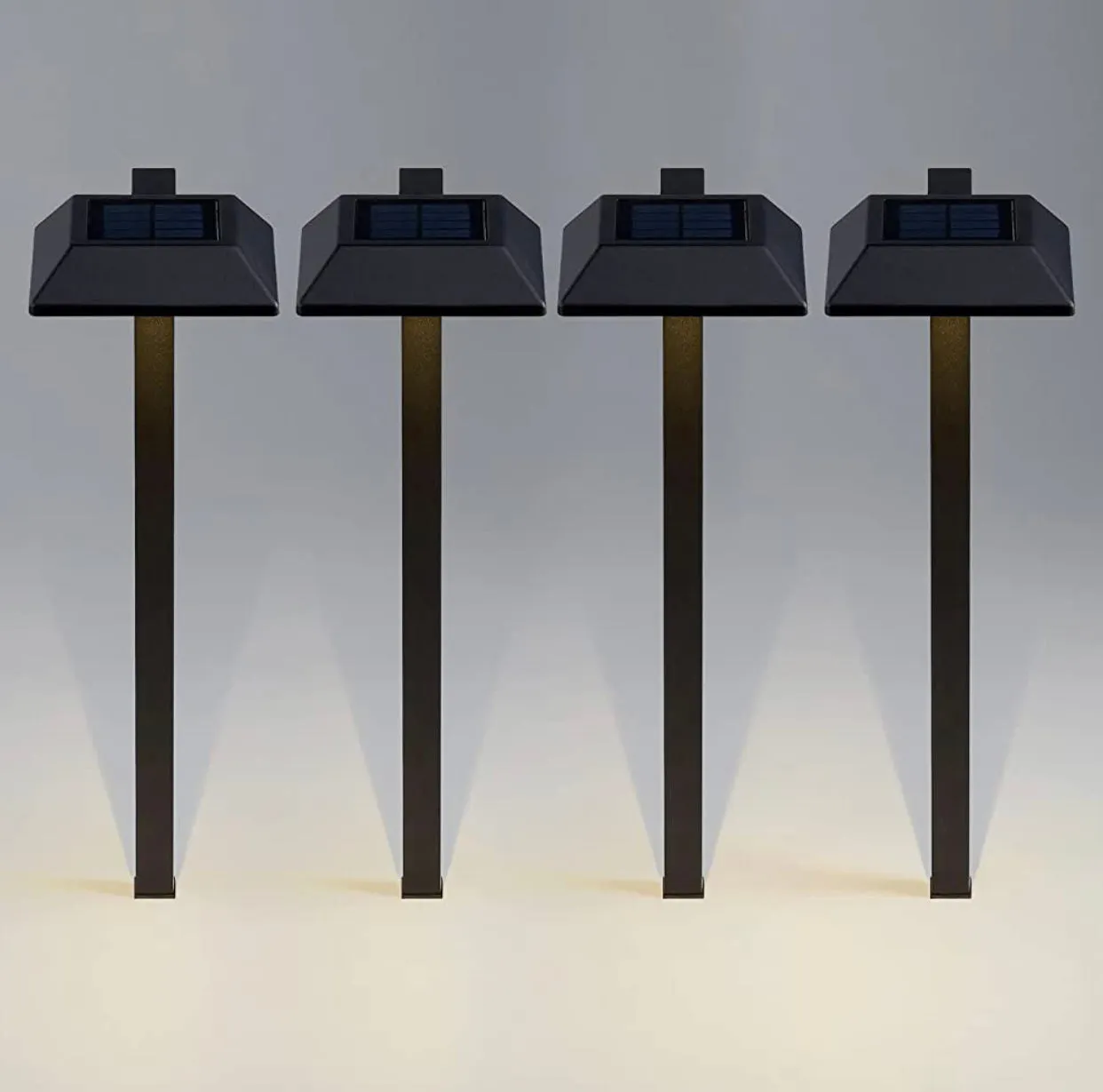 Solar LED Pathway Lights 30 Lumen Oil-Rubbed Bronze, 6-Pack for Outdoor Garden & Landscape Lighting