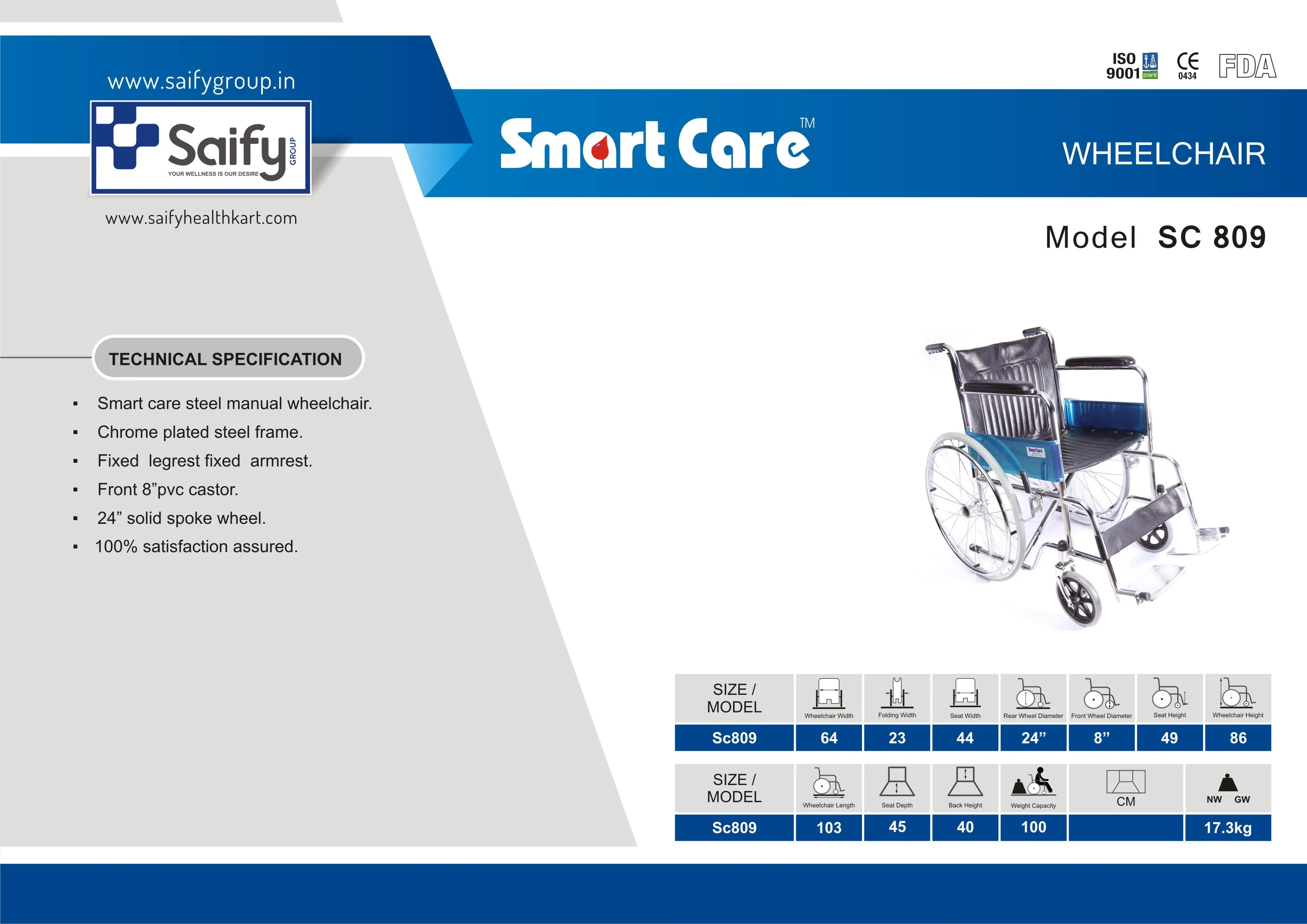 Wheelchair SC 809 KD