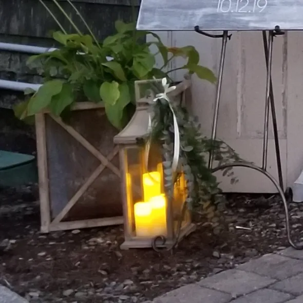 Wood Lanterns with Flip Top