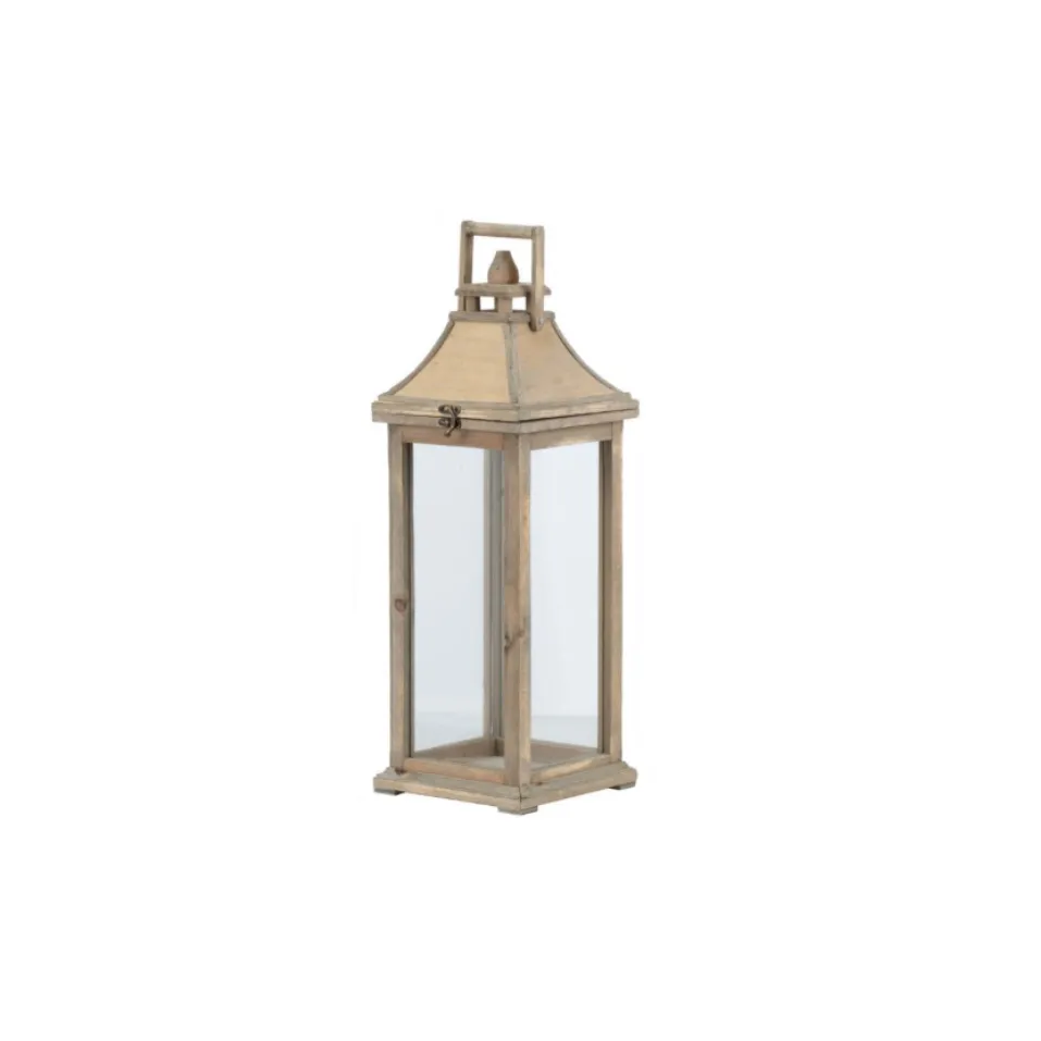 Wood Lanterns with Flip Top