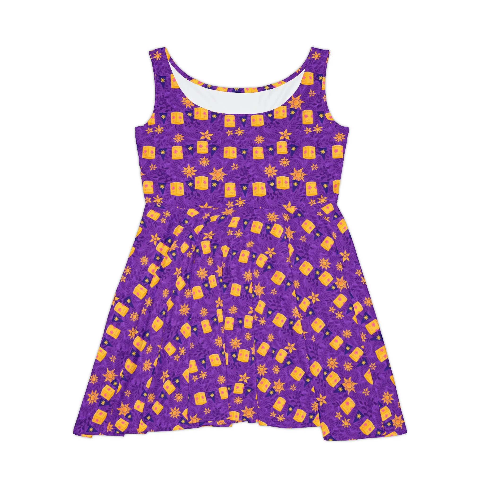 Yellow Lanterns Women's Skater Dress