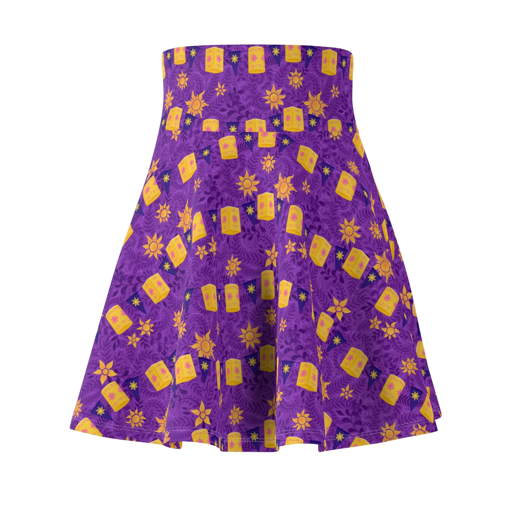 Yellow Lanterns Women's Skater Skirt